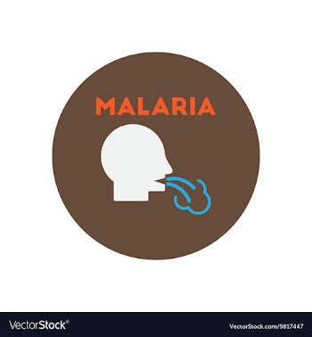 Icon on circle various symptoms of vector image