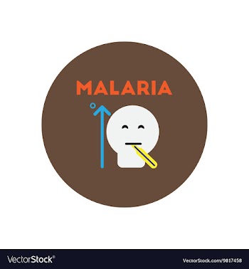 Icon on circle various symptoms of vector image