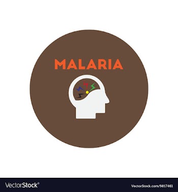Icon on circle various symptoms of vector image