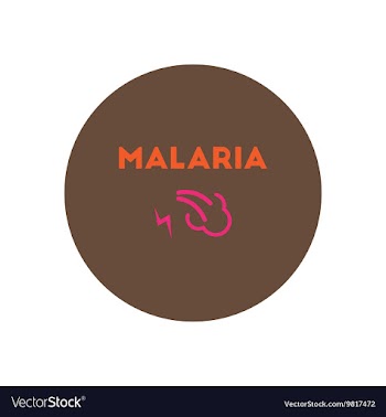 Icon on circle various symptoms of vector image