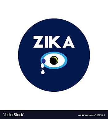 Icon on circle various symptoms of Zika vector image