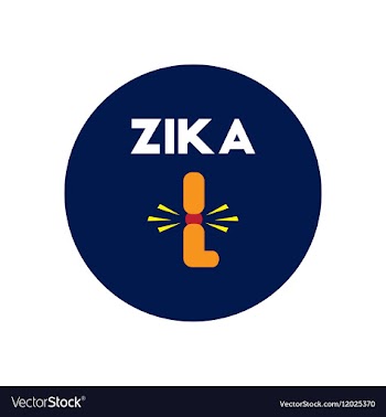 Icon on circle various symptoms of Zika vector image