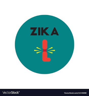 Icon on circle various symptoms of zika vector image