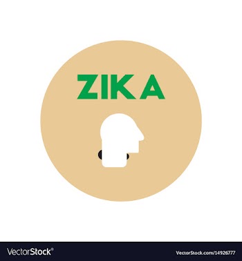 Icon on circle various symptoms of zika vector image