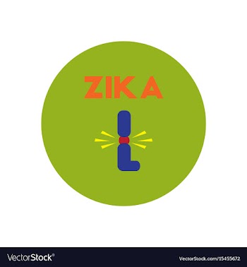 Icon on circle various symptoms of zika vector image