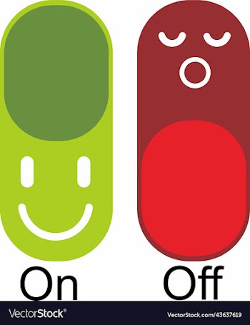 icon on off with emoticon