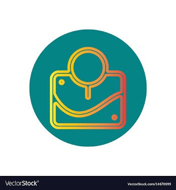 Icon on the topic office on cir vector image