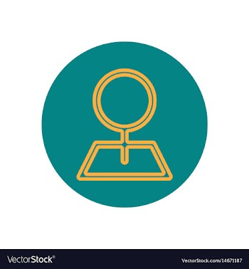 Icon on the topic office on cir vector image