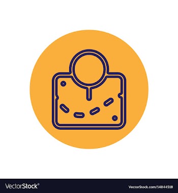 Icon on the topic office on cir vector image