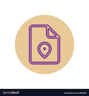 Icon on the topic office on cir vector image