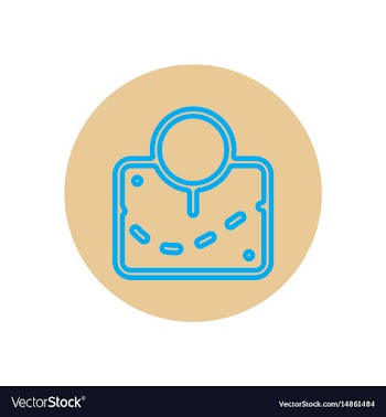 Icon on the topic office on cir vector image