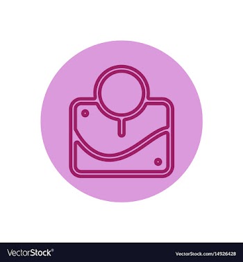 Icon on the topic office on cir vector image
