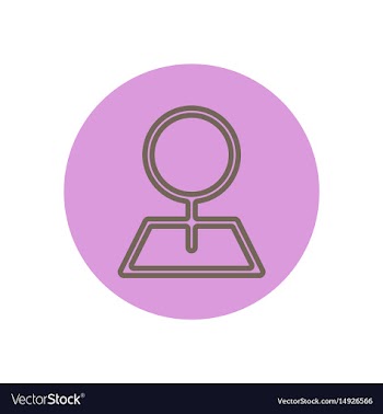 Icon on the topic office on cir vector image
