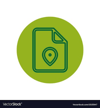 Icon on the topic office on cir vector image