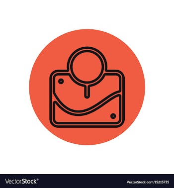 Icon on the topic office on cir vector image