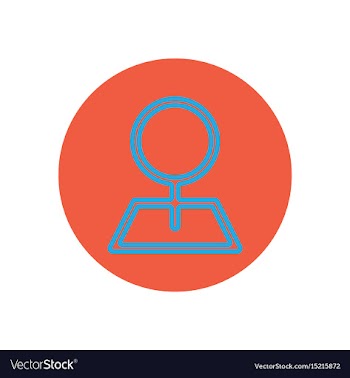 Icon on the topic office on cir vector image