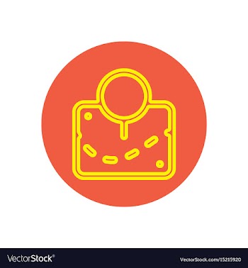 Icon on the topic office on cir vector image