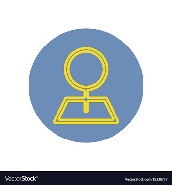 Icon on the topic office on cir vector image