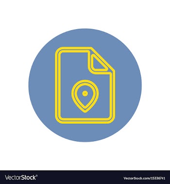 Icon on the topic office on cir vector image