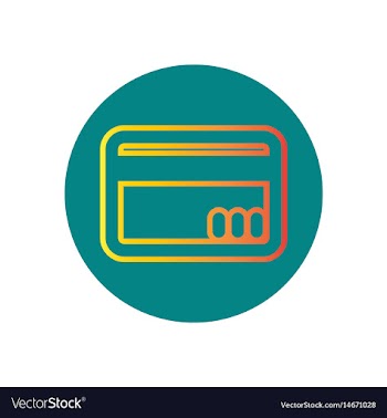 Icon on the topic office on circle c vector image