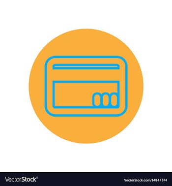 Icon on the topic office on circle c vector image