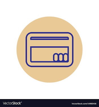 Icon on the topic office on circle c vector image