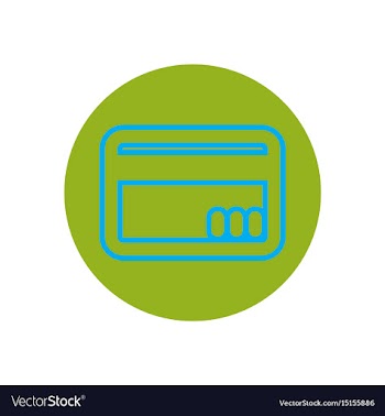 Icon on the topic office on circle c vector image