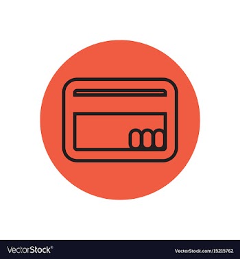 Icon on the topic office on circle c vector image