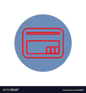 Icon on the topic office on circle c vector image