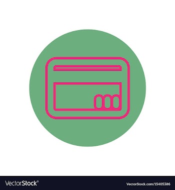 Icon on the topic office on circle c vector image