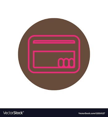 Icon on the topic office on circle card vector image