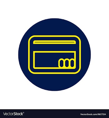 Icon on the topic office on circle card vector image