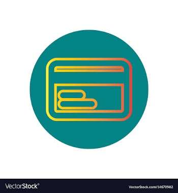 Icon on the topic office on circle cre vector image