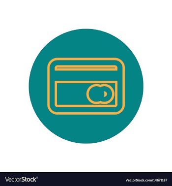 Icon on the topic office on circle cre vector image