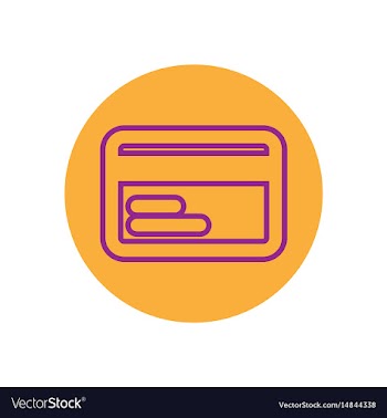 Icon on the topic office on circle cre vector image