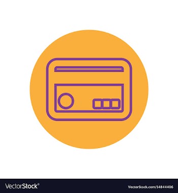 Icon on the topic office on circle cre vector image