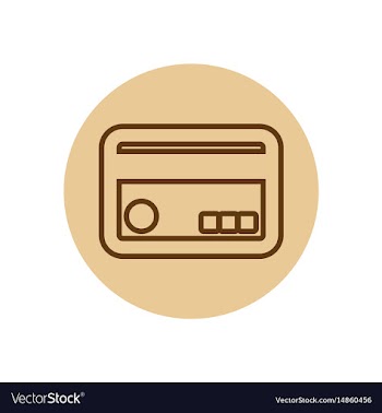 Icon on the topic office on circle cre vector image