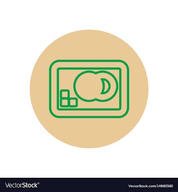 Icon on the topic office on circle cre vector image