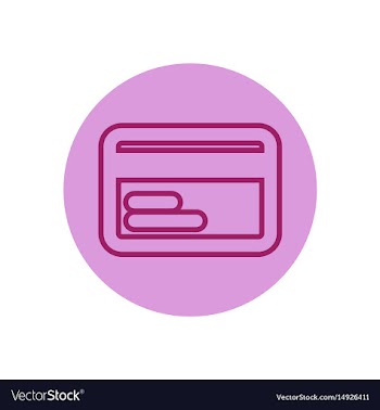 Icon on the topic office on circle cre vector image