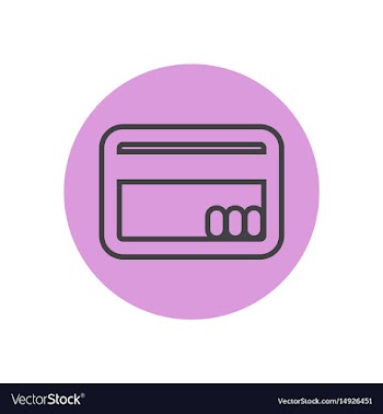 Icon on the topic office on circle cre vector image