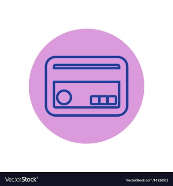 Icon on the topic office on circle cre vector image