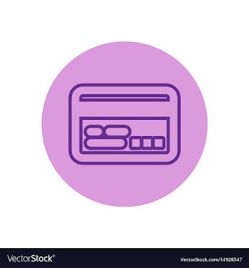Icon on the topic office on circle cre vector image