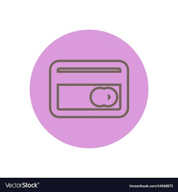 Icon on the topic office on circle cre vector image
