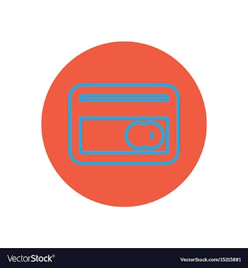 Icon on the topic office on circle cre vector image