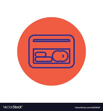 Icon on the topic office on circle cre vector image