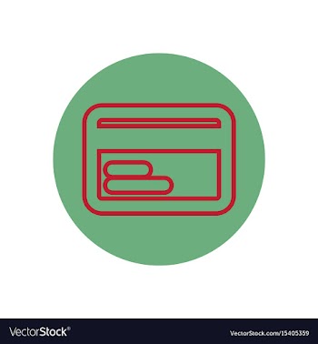 Icon on the topic office on circle cre vector image