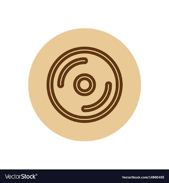 Icon on the topic office on circle d vector image
