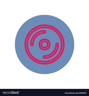 Icon on the topic office on circle d vector image