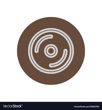 Icon on the topic office on circle disk vector image