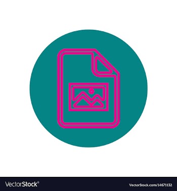 Icon on the topic office on circle docum vector image
